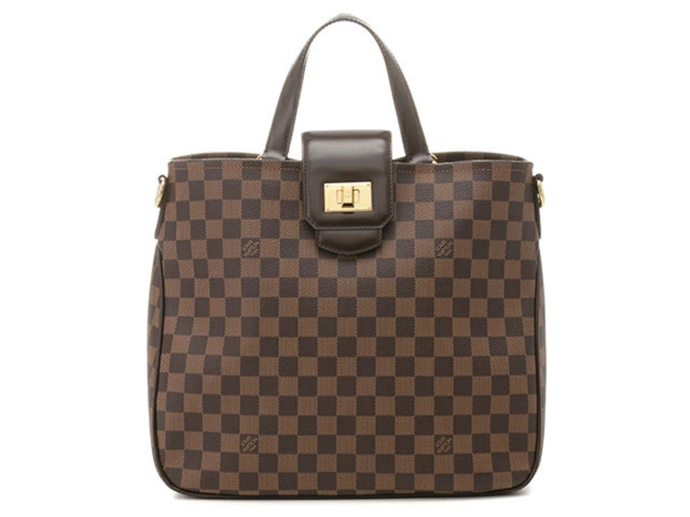 LOUIS VUITTON Cabas Rosebury Tote Bag Damier Ebene Brown